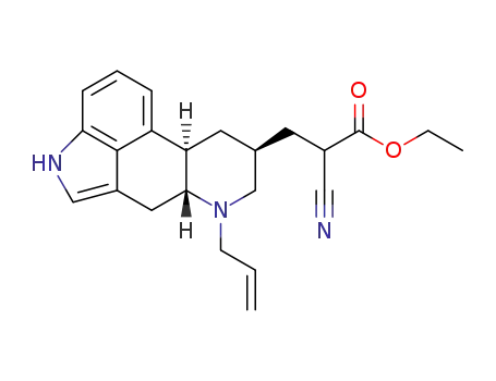 3-((6aR,9S,10aR)-7-Allyl-4,6,6a,7,8,9,10,10a-octahydro-indolo[4,3-fg]quinolin-9-yl)-2-cyano-propionic acid ethyl ester