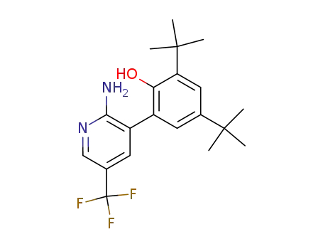 1-<3-(2-amino-4-trifluoromethylpyridyl)>-2-hydroxy-3,5-(di-tert-butyl)benzene