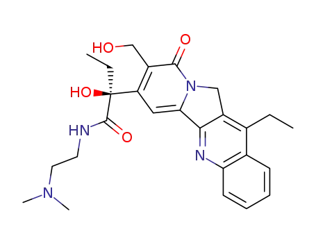 (S)-N-(2-Dimethylamino-ethyl)-2-(12-ethyl-8-hydroxymethyl-9-oxo-9,11-dihydro-indolizino[1,2-b]quinolin-7-yl)-2-hydroxy-butyramide
