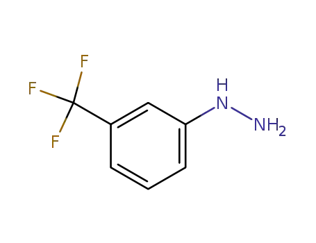 Molecular Structure of 368-78-5 (3-(TRIFLUOROMETHYL)PHENYLHYDRAZINE)