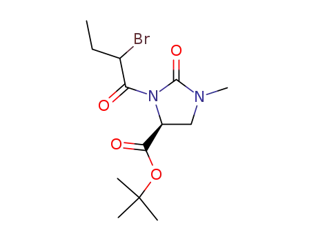 tert.-butyl (4S)-1-methyl-3-(2-bromo-n-butyryl)-2-oxo-imidazolidine-4-carboxylate