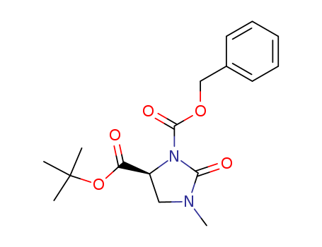 TERT-BUTYL-(4S)-3-(BENZYLOXYCARBONYL)-1-METHYL-2-OXOIMIDAZOLIDINE-4-CARBOXYLATE