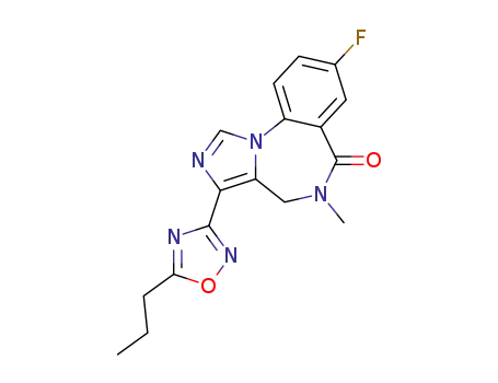 8-Fluoro-5-methyl-3-(5-propyl-[1,2,4]oxadiazol-3-yl)-4,5-dihydro-2,5,10b-triaza-benzo[e]azulen-6-one