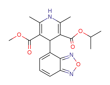 Molecular Structure of 75695-93-1 (Isradipine)
