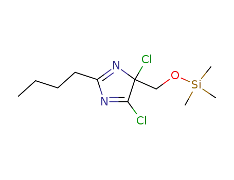 2-Butyl-4,5-dichloro-4-trimethylsilanyloxymethyl-4H-imidazole