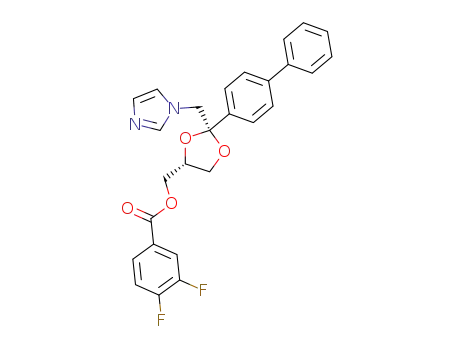 3,4-Difluoro-benzoic acid (2R,4R)-2-biphenyl-4-yl-2-imidazol-1-ylmethyl-[1,3]dioxolan-4-ylmethyl ester