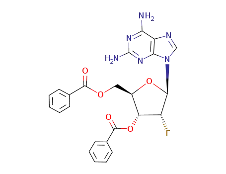 2,6-diamino-9-(3,5-di-O-benzoyl-2-deoxy-2-fluoro-β-D-ribofuranosyl)purine