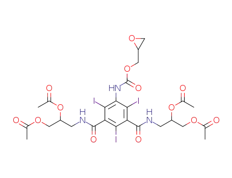<3,5-bis<<<2,3-bis(acetyloxy)propyl>amino>carbonyl>-2,4,6-triiodophenyl>carbamic acid, oxyranylmethyl ester
