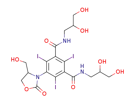 N,N'-bis(2,3-dihydroxypropyl)-5-<4-(hydroxymethyl)-2-oxo-3-oxazolidinyl>-2,4,6-triiodo-1,3-benzenedicarboxamide