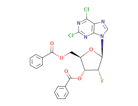 2,6-dichloro-9-(3,5-di-O-benzoyl-2-deoxy-2-fluoro-β-D-ribofuranosyl)purine