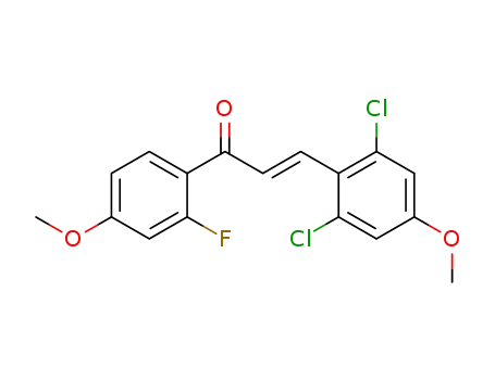 E-1-(2-fluoro-4-methoxyphenyl)-3-(2,6-dichloro-4-methoxyphenyl)-2-propen-1-one