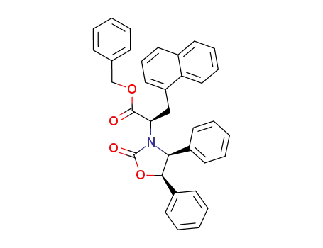 (R)-3-Naphthalen-1-yl-2-((4S,5R)-2-oxo-4,5-diphenyl-oxazolidin-3-yl)-propionic acid benzyl ester