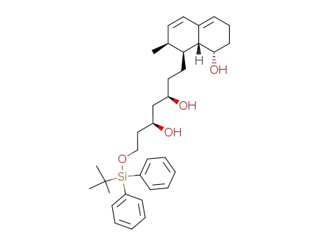 <1S-<1α(3R*,5S*),2α,8β,8aα>>-1<<(1,1-Dimethylethyl)diphenylsilyl>oxy>-7-(1,2,6,7,8,8a-hexahydro-8-hydroxy-2-methyl-1-naphthalenyl)-3,5-heptanediol