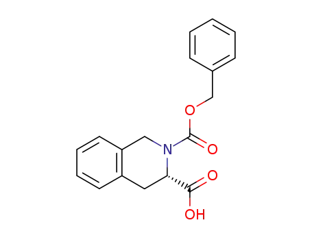Molecular Structure of 79261-58-8 ((3S)-2-CARBOBENZOXY-1,2,3,4-TETRAHYDROISOQUINOLINE-3-CARBOXYLIC ACID)