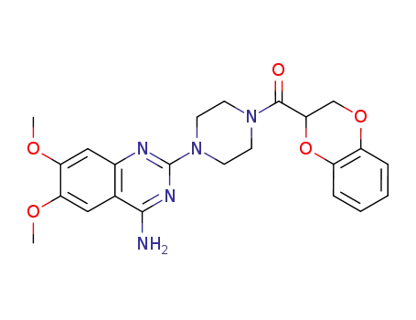 Molecular Structure of 74191-85-8 ([4-(4-Amino-6,7-dimethoxy-quinazolin-2- yl)piperazin-1-yl]-(2,5-dioxabi cyclo[4.4.0]deca-6,8,10-trien-4-yl)methanone)