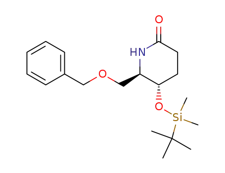 (5S,6R)-5-<(tert-Butyldimethylsilyl)oxy>-6-<(benzyloxy)methyl>-2-piperidinone