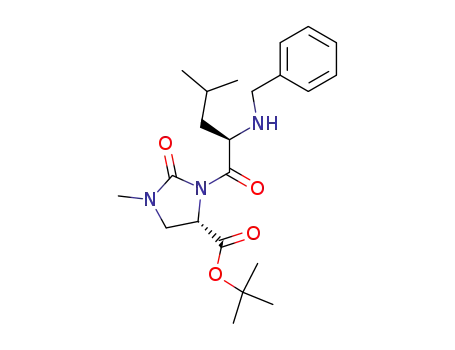tert-Butyl (4S)-3-<(2R)-2-(N-benzylamino)-4-methylvaleryl>-1-methyl-2-oxoimidazolidine-4-carboxylate