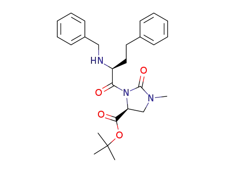 tert-Butyl (4S)-3-<(2S)-2-(N-benzylamino)-4-phenylbutyryl>-1-methyl-2-oxoimidazolidine-4-carboxylate