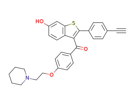 [2-(4-Ethynyl-phenyl)-6-hydroxy-benzo[b]thiophen-3-yl]-[4-(2-piperidin-1-yl-ethoxy)-phenyl]-methanone