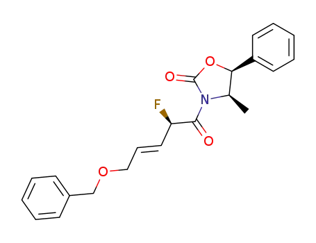 (4R,5S)-(+)-(5-benzyloxy-2-fluoro-3-(E)-pentenoyl)-4-methyl-5-phenyl-2-oxazolidinone