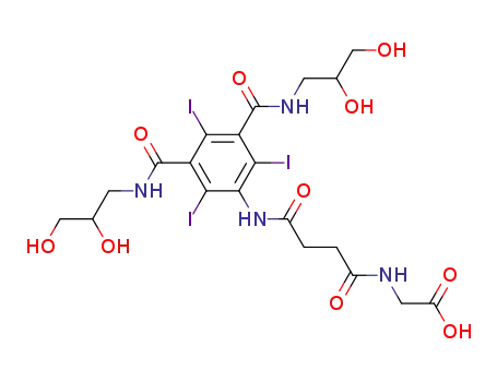 {3-[3,5-bis-(2,3-dihydroxypropylcarbamoyl)-2,4,6-triiodo-phenylcarbamoyl]-propionylamino}acetic acid