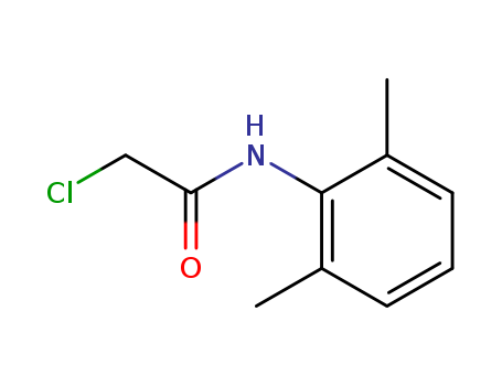 1131-01-7,2-Chloro-N-(2,6-dimethylphenyl)acetamide,Chloroacetamido-2,6-xylidine;2,6-Acetoxylidide, 2-chloro- (8CI);2-Chloro-2,6-acetoxylidide;[(2,6-Dimethylphenyl)-aminocarbonylmethyl] chloride;N-(Chloroacetyl)-2,6-diethylaniline;N-Chloracetyl-2,6-dimethylaniline;2-Chloroaceto-2,6-xylidide;1-Chloroacetylamino-2,6-dimethylbenzene;N-Chloroacetyl-2,6-dimethylaniline;2-Chloro-2,6-dimethylacetanilide;2,6-Acetoxylidide, 2-chloro-;Chloroaceto-2,6-xylidide;Acetamide, 2-chloro-N- (2,6-dimethylphenyl)-;1-Chloroacetylamino-2,6-dimethylbenzene;alpha-Chloro-2,6-dimethylacetanilide;