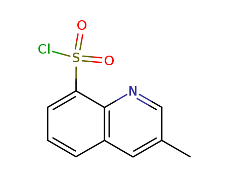 74863-82-4,3-Methyl-8-quinolinesulphonyl chloride,8-Quinolinesulfonylchloride,3-methyl-(9CI);3-Methyl Quinoline-8-Sulphonyl Chloride;8-Chlorosulfonyl-3-Methylquinoline;