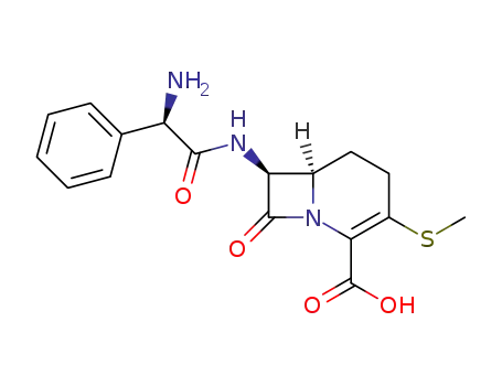 (6R,7S)-7-((R)-2-Amino-2-phenyl-acetylamino)-3-methylsulfanyl-8-oxo-1-aza-bicyclo[4.2.0]oct-2-ene-2-carboxylic acid