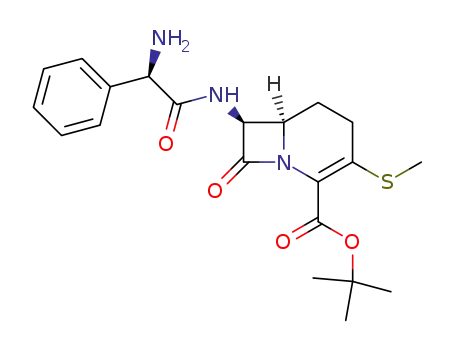 (6R,7S)-7-((R)-2-Amino-2-phenyl-acetylamino)-3-methylsulfanyl-8-oxo-1-aza-bicyclo[4.2.0]oct-2-ene-2-carboxylic acid tert-butyl ester