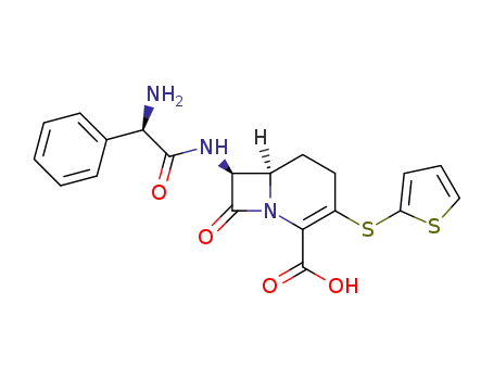(6R,7S)-7-((R)-2-Amino-2-phenyl-acetylamino)-8-oxo-3-(thiophen-2-ylsulfanyl)-1-aza-bicyclo[4.2.0]oct-2-ene-2-carboxylic acid
