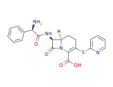 (6R,7S)-7-((R)-2-Amino-2-phenyl-acetylamino)-8-oxo-3-(pyridin-2-ylsulfanyl)-1-aza-bicyclo[4.2.0]oct-2-ene-2-carboxylic acid