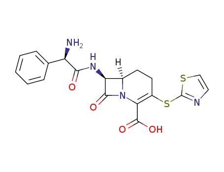 (6R,7S)-7-((R)-2-Amino-2-phenyl-acetylamino)-8-oxo-3-(thiazol-2-ylsulfanyl)-1-aza-bicyclo[4.2.0]oct-2-ene-2-carboxylic acid