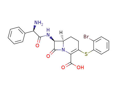 (6R,7S)-7-((R)-2-Amino-2-phenyl-acetylamino)-3-(2-bromo-phenylsulfanyl)-8-oxo-1-aza-bicyclo[4.2.0]oct-2-ene-2-carboxylic acid