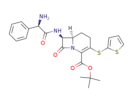 (6R,7S)-7-((R)-2-Amino-2-phenyl-acetylamino)-8-oxo-3-(thiophen-2-ylsulfanyl)-1-aza-bicyclo[4.2.0]oct-2-ene-2-carboxylic acid tert-butyl ester