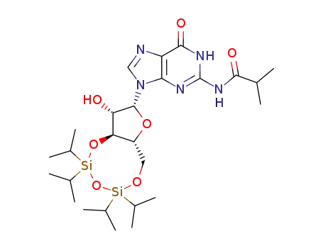 N2-isobutyryl-9-[3',5'-O-(1,1,3,3-tetraisopropyldisiloxane-1,3-diyl)-β-D-arabinofuranosyl]guanine