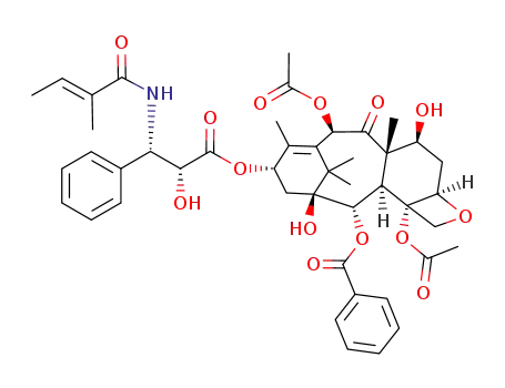 [(1R,2S,3R,4S,7R,9S,10S,12R,15S)-4,12-diacetyloxy-1,9-dihydroxy-15-[(2R,3S)-2-hydroxy-3-[[(E)-2-methylbut-2-enoyl]amino]-3-phenylpropanoyl]oxy-10,14,17,17-tetramethyl-11-oxo-6-oxatetracyclo[11.3.1.03,10.04,7]heptadec-13-en-2-yl] benzoate