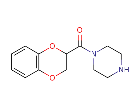 Molecular Structure of 70918-00-2 (1-(1,4-Benzodioxane-2-carbonyl)piperazine)
