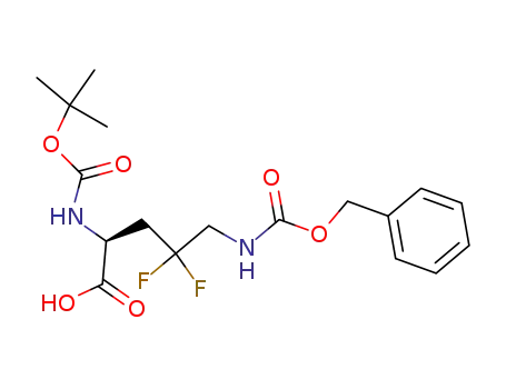 5-benzyloxycarbonylamino-2-tert-butoxycarbonylamino-4,4-difluoro-pentanoic acid