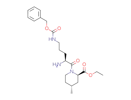 (2R,4R)-1-((S)-2-Amino-5-benzyloxycarbonylamino-pentanoyl)-4-methyl-piperidine-2-carboxylic acid ethyl ester