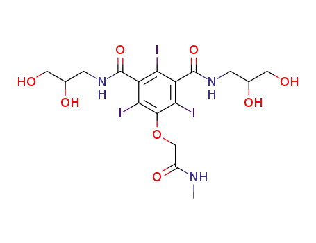 N,N'-bis-(2,3-dihydroxy-propyl)-2,4,6-triiodo-5-methylcarbamoylmethoxy-isophthalamide