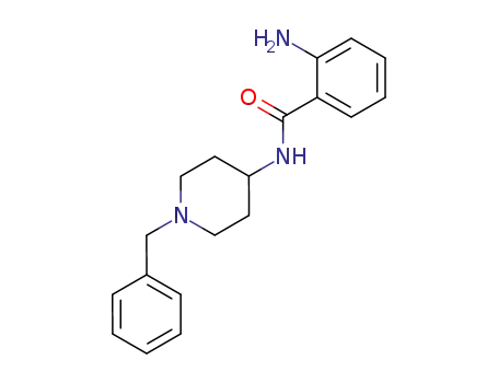 Molecular Structure of 83425-16-5 (Benzamide, 2-amino-N-[1-(phenylmethyl)-4-piperidinyl]-)