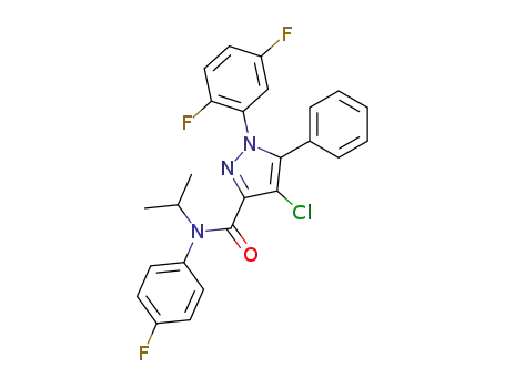 N-(4-fluorophenyl)-N-isopropyl-4-chloro-1-(2,5-difluorophenyl)-5-phenylpyrazole-3-carboxamide