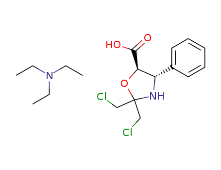 (4S,5R)-2,2-di(chloromethyl)-4-phenyl-1,3-oxazolidine-5-carboxylic acid triethylamine salt