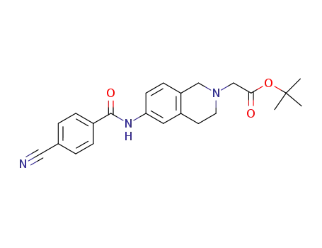 6-[(4-cyanobenzoyl)amino]-1,2,3,4-tetrahydroisoquinolineacetic acid 1,1-dimethylethyl ester