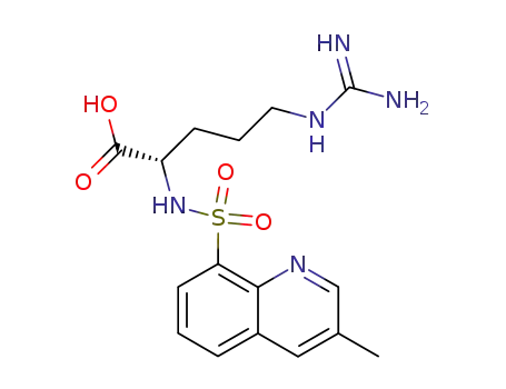 5-guanidino-2(S)-[1-(3-methylquinolyl)sulfonylamino]pentanoic acid