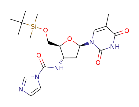 imidazole-1-carboxylic acid [2-(tert-butyl-dimethyl-silanyloxymethyl)-5-(5-methyl-2,4-dioxo-3,4-dihydro-2H-pyrimidin-1-yl)-tetrahydro-furan-3-yl]-amide