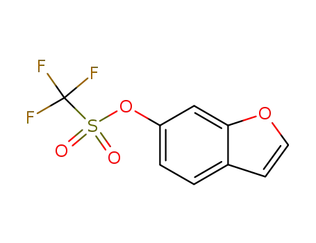 Molecular Structure of 227752-25-2 (1-BENZOFURAN-6-YL TRIFLUOROMETHANESULFONATE)