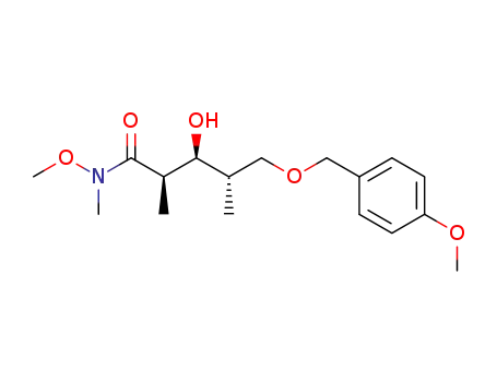 (2R,3S,4S)-3-hydroxy-5-(4-methoxybenzyloxy)-2,4-dimethylpentanoic acid methoxymethylamide