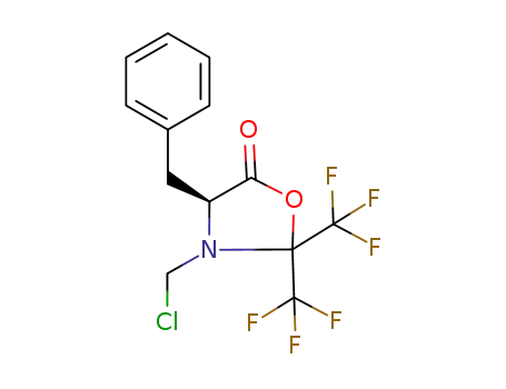 (4S)-4-Benzyl-2,2-bis(trifluoromethyl)-3-chloromethyl-1,3-oxazolidin-5-one
