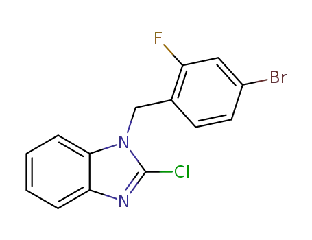 1-(4-bromo-2-fluoro-benzyl)-2-chloro-1H-benzoimidazole